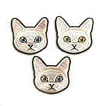 シロネコの刺繍ワッペン