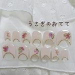 ローズフレンチ＊レッド＊ジェルネイルシール