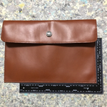 クラッチバック 茶 レザー レザークラフト クラッチバッグ 