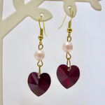 記念SALE❣️ハートのスワロフスキーピアス♡