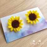 ひまわりピアス