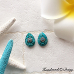 turquoise❀コンチョ ピアス