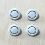 ANTIQUE SILVER WHITE ROUND BUTTON CABOCHONS PARTS