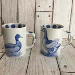 【青いシリーズ】カモのマグカップ（ペア）