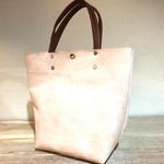 床革 ハンドバッグ  取手 茶色　Leather hand bag  