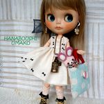 ＊夏のナチュラルワンピース＊　コーデ９点セット　＊ blythe outfit＊ブライス ＊ ブライス ＊　ワンピース・ブーツ・帽子　＊