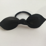 送料無料 革のひらひらリボンヘアゴム（小）