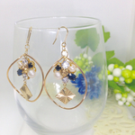 夏ピアス 紺色系