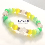 送料無料💐幸運を呼ぶ💐天然石ブレスレット/キャッツアイ/ペア