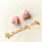 No.4707 送料込♥マーブルの欠片ピアス