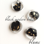 再販63【ビーズ】  black modern beads.