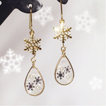 雪夜の小さな雫 イヤリング/ピアス/ノンホールピアス