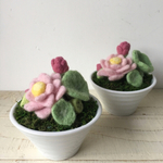 ふんわり蓮の花のアレンジ×2