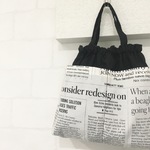 バッグインバッグ*英字 おむつポーチ