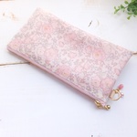 ★LIBERTY　Felicite　フェリシテ　J17D　（ベビーピンク）　中布・内ポケット(1＋2分割)付きポーチ　