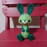 うさぎのぬいぐるみ(緑&黄緑)  