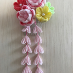 つまみ細工かんざし、小花ブーケ🌸