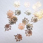 50枚★蜘蛛の巣　極薄メタルパーツ 　