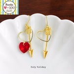 【再販×8】heart & arrow ピアス(イヤリング)