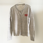 リネン杢クルーネックカーデ/MOCA