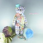 saly☆お出かけぬいぐるみクマさんのバッグチャーム