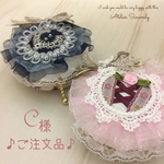 C様ご注文品❤︎海賊とスワニルダのマカロンソーイングポーチ♪