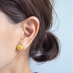 小さな小さな黄色のお花　ピアス／イヤリング