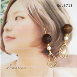 No.713 きらり✦︎ゴールド透かしピアス