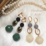 秋冬☆大ぶり×イタリア製  ピアス/イヤリング