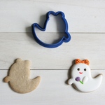 リボンおばけ【縦5.2cm】クッキー型・クッキーカッター