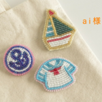 ai様 専用ページ サマーブローチセット(いかり ヨット セーラー服)