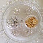 ★2色★ケース入★金箔 銀箔 風 ★ナゲット★ホイル★レジン★ネイル
