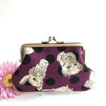 ジョリーフルール(パープル)  ＊親子がま口財布＊