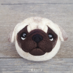 【がまぐちポーチ】パグさん【受注品】