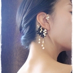 Attractiveness　/　Tatting lace ear cuff