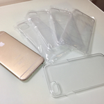 送料無料！iPhone7 クリアケース5点セット/ハード  デコ &印刷 に！