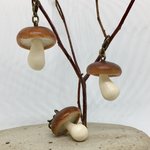 粘土のきのこ 椎茸のストラップ