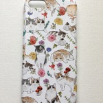 【iPhone】Plantねこホワイトスマホケース