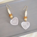 crystal heartピアス/イヤリング