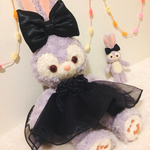 ステラルー♡ブラッククラシカルローズスカート&リボンセット♡