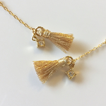 ゴールドタッセルロングピアス