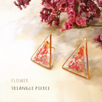 flower✳︎三角ピアス△