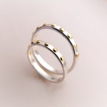 スタッズ　シルバーペアリング＊studs pair ring silver　単品販売可能