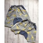 25mocoさまオーダー品【90/100】キリン☆サルエルハーフパンツ