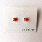 マグネットピアス  小丸 ルージュレッド