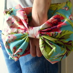 3wayリボンクラッチバッグ◆Bouquet Teal