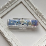 紫陽花とレースフラワーの印鑑ケース