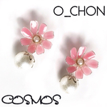 秋桜＊coral pink＊ピアス