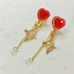 心を射抜かれイヤリング