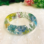 ～お花のブレスレット 紫陽花ブルー2～